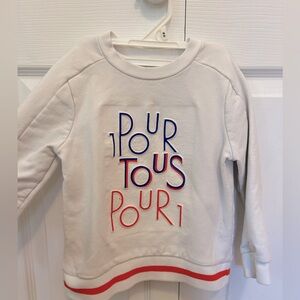 Jacadi Paris 4A/104cm 3D Sweatshirt white red unisex boy girl